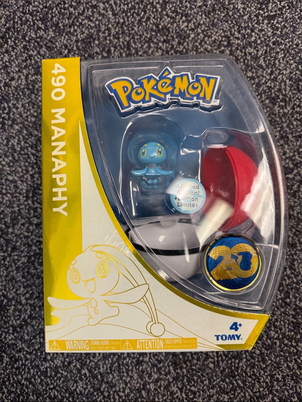 Pokemon Manaphy Figure Play Set - Blue and Red